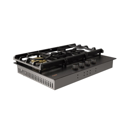 30" Tempered Glass Tri - Ring Gas Cooktop Series | GLG30401 - FOTILE