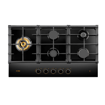 36" Anti - glare Glass Tri - Ring Gas Cooktop Series | GLG36501 - FOTILE