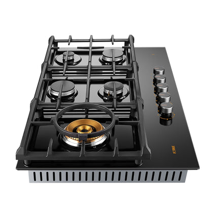 36" Anti - glare Glass Tri - Ring Gas Cooktop Series | GLG36501 - FOTILE