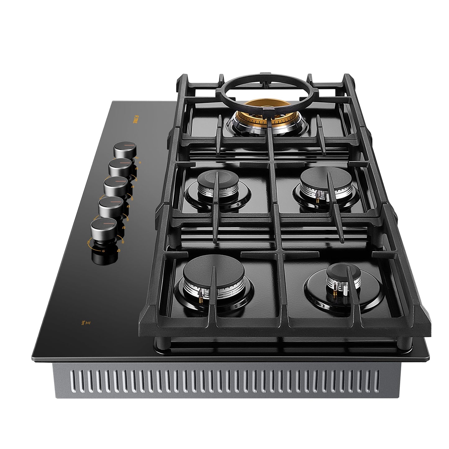 36" Anti - glare Glass Tri - Ring Gas Cooktop Series | GLG36501 - FOTILE