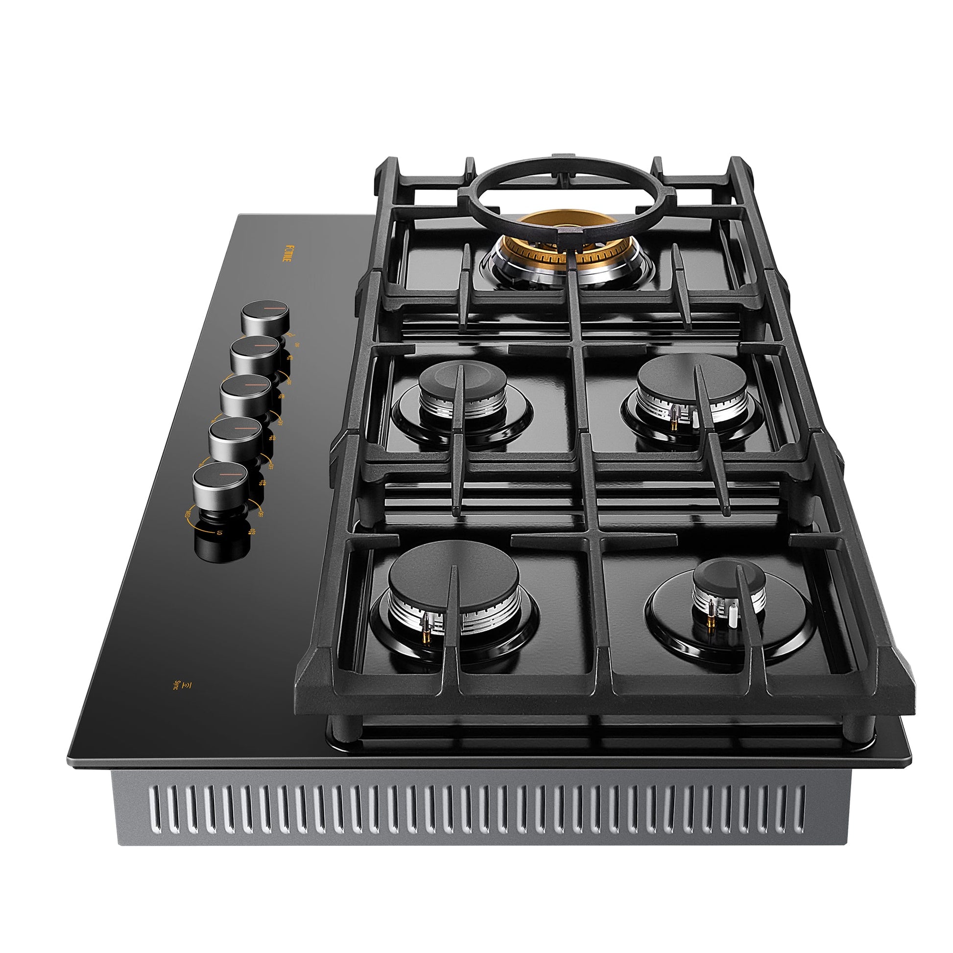 36" Anti - glare Glass Tri - Ring Gas Cooktop Series | GLG36501 - FOTILE