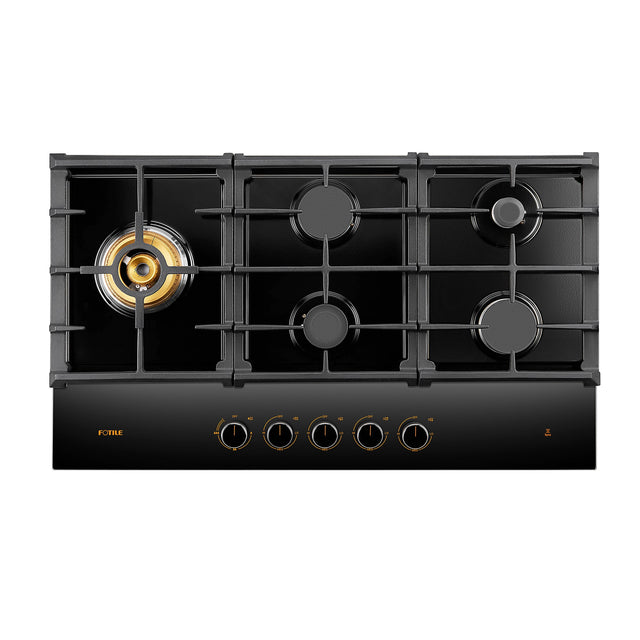 36" Tempered Glass Tri-Ring Gas Cooktop Series | GLG36501