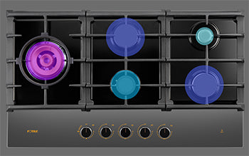 Ergonomic Burner Layout Maximizes Efficiency