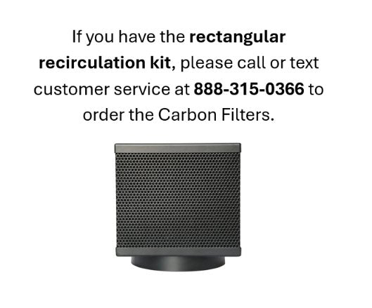 FOTILE replacement carbon filters for Pixie Air recirculation kit