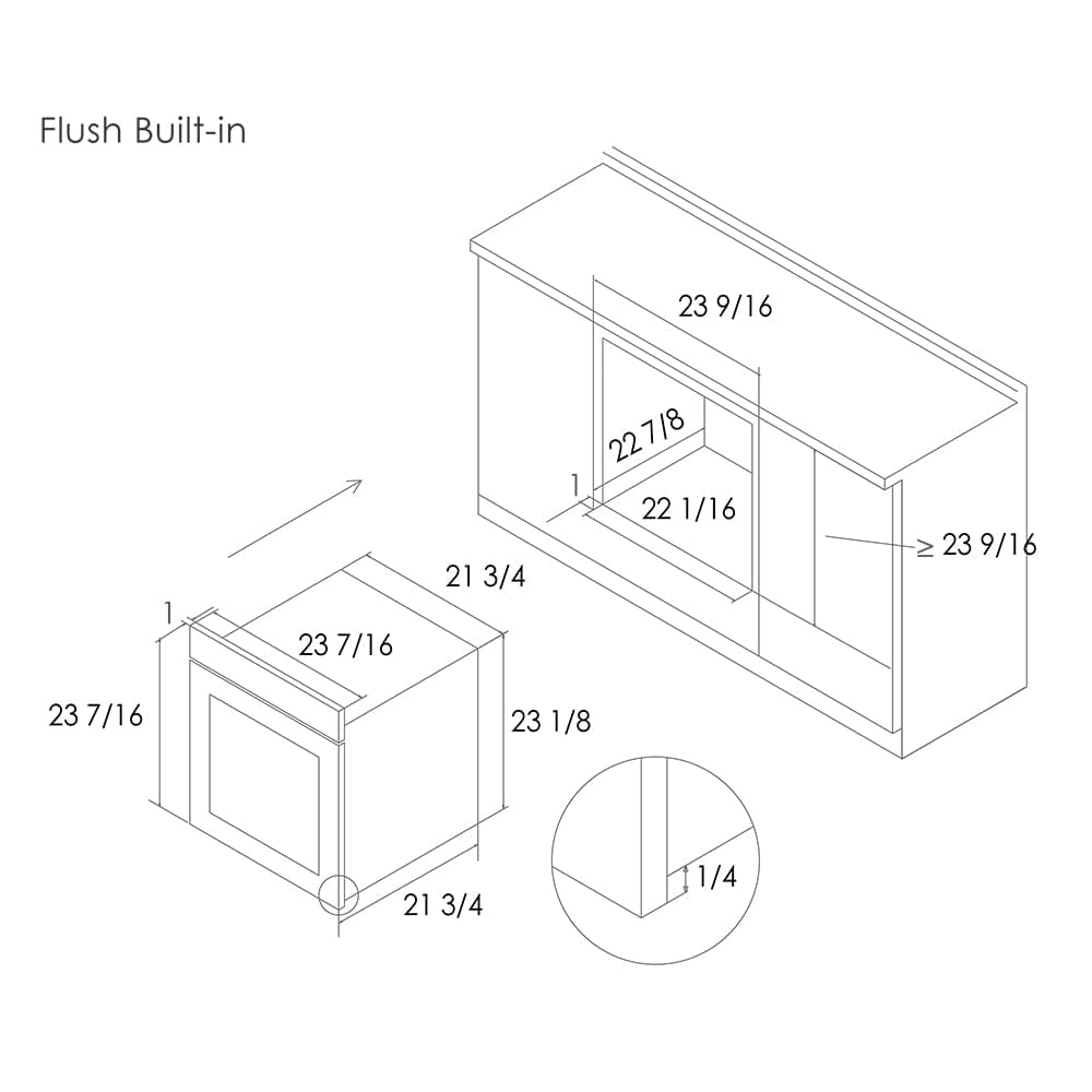 24'' Built-In Convection Oven | KSG7003A - FOTILE