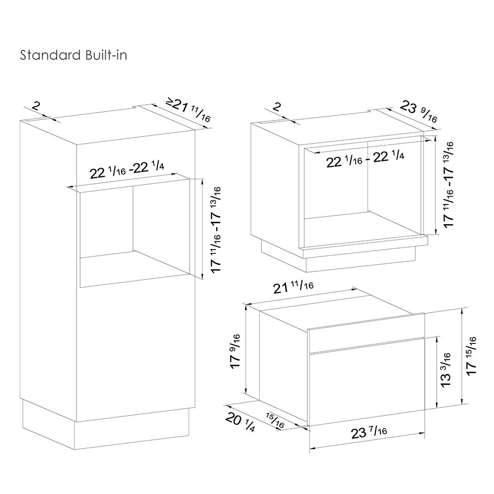 24‘’ Built-in Steam Oven | SCD42-C2T - FOTILE