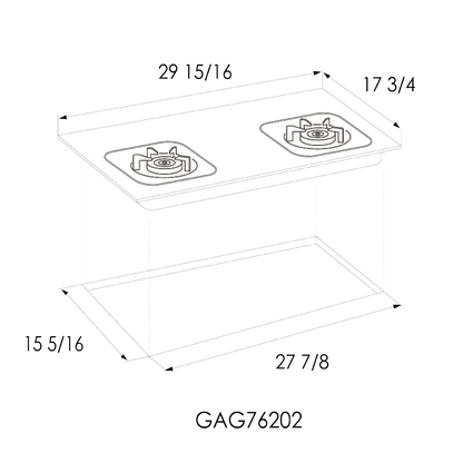 30" Gas Cooktop | GAG76202 - FOTILE