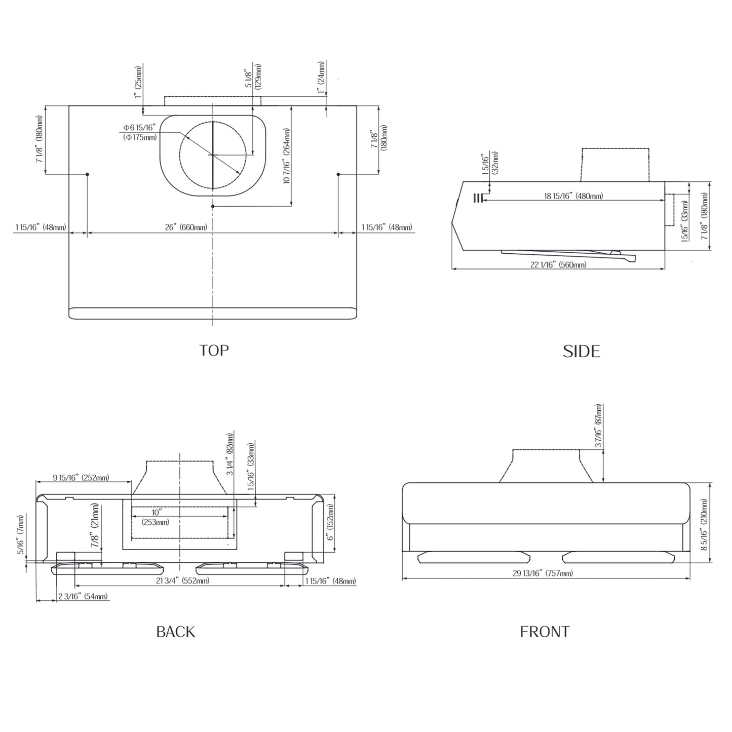 30"/36" Under-Cabinet Range Hood | UQG3002 - FOTILE