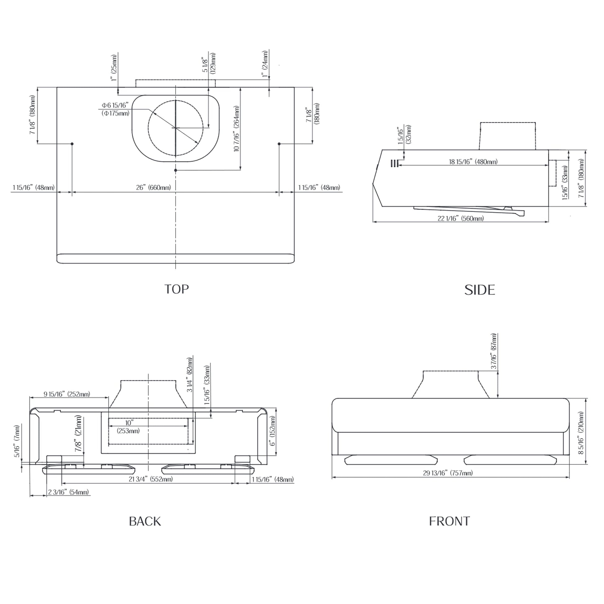 30"/36" Under-Cabinet Range Hood | UQG3002 - FOTILE