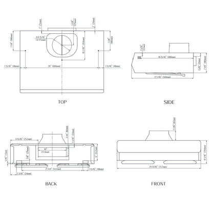 30"/36" Under-Cabinet Range Hood | UQG3002 - FOTILE
