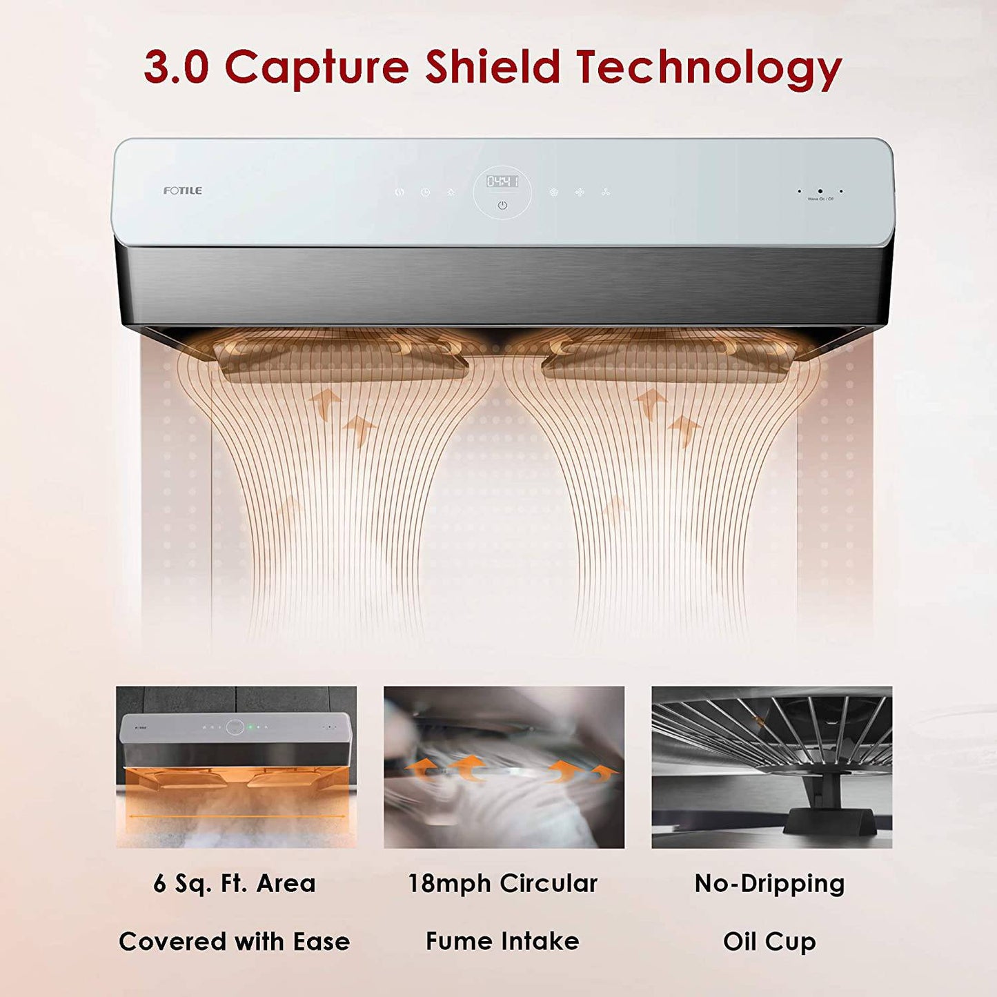 30"/36" Under-Cabinet Range Hood | UQG3002 - FOTILE