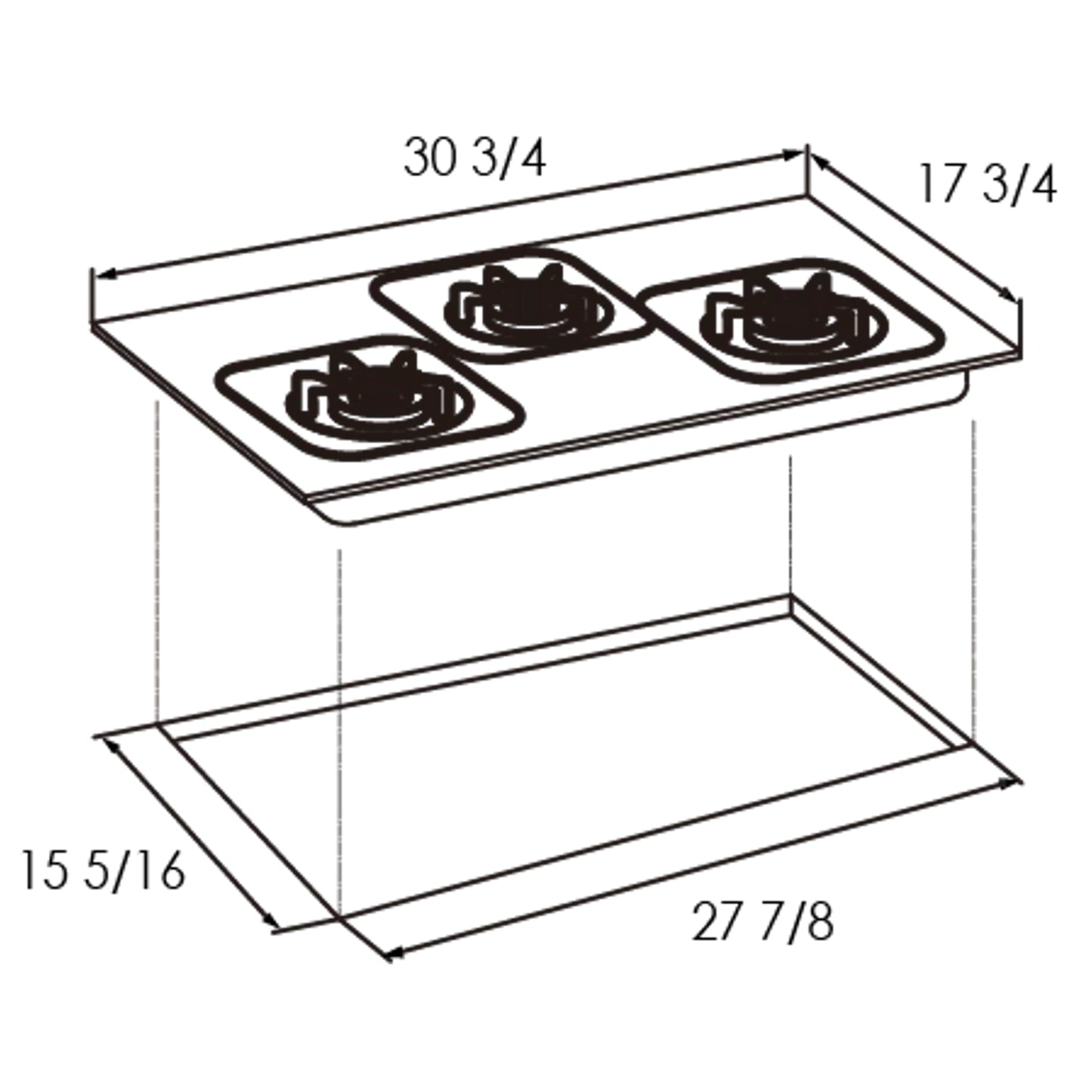 31" Gas Cooktop | GAS78307 - FOTILE