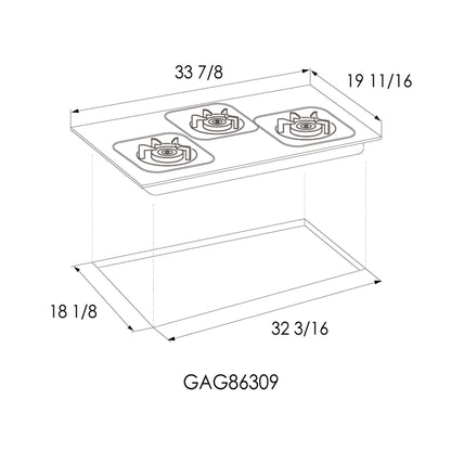 34" Gas Cooktop | GAG86309 - FOTILE