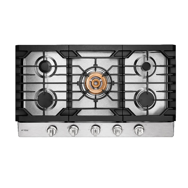 36" Stainless Steel Tri-Ring Gas Cooktop Series | GLS36502