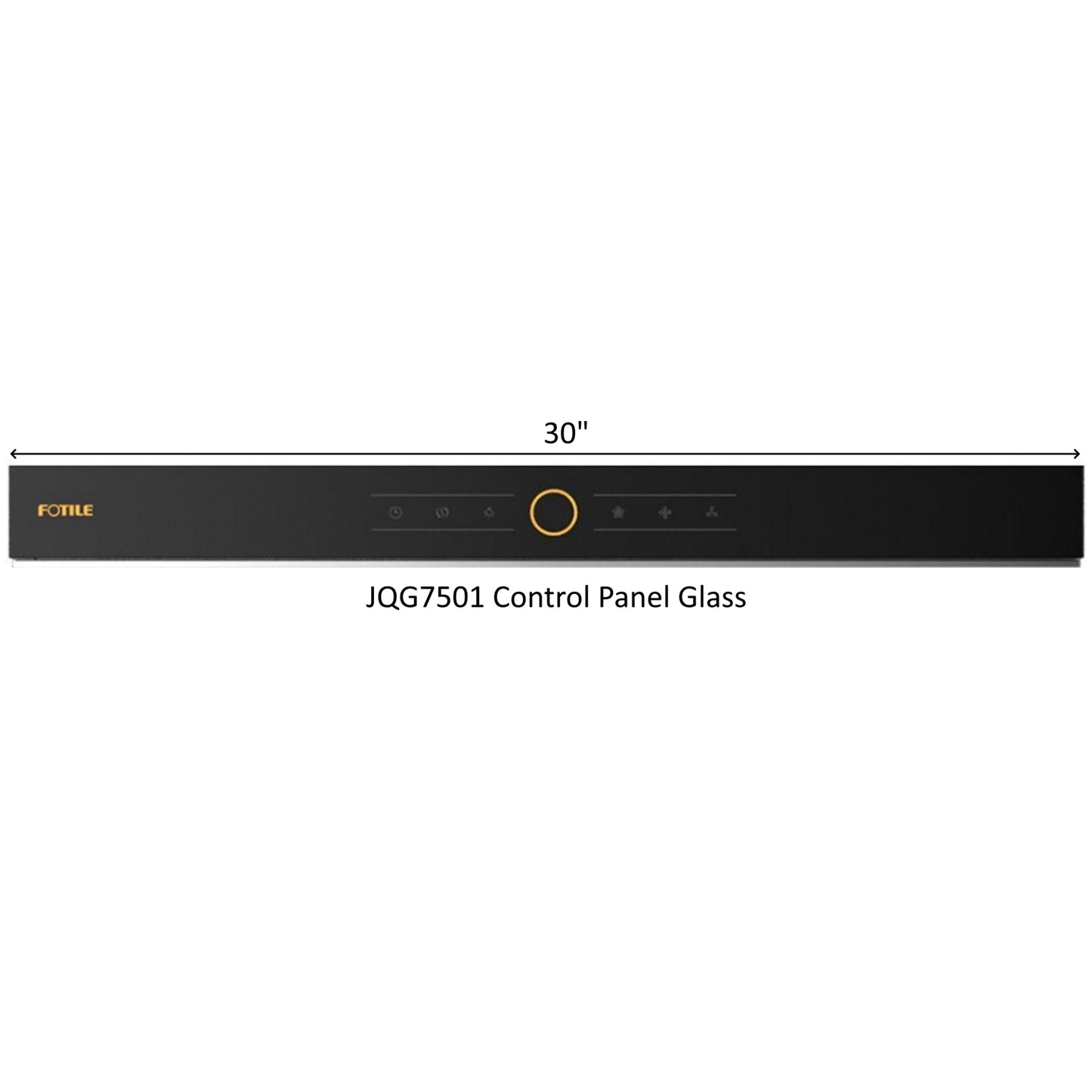 Control Panel Glass for Slant Vent Series - FOTILE