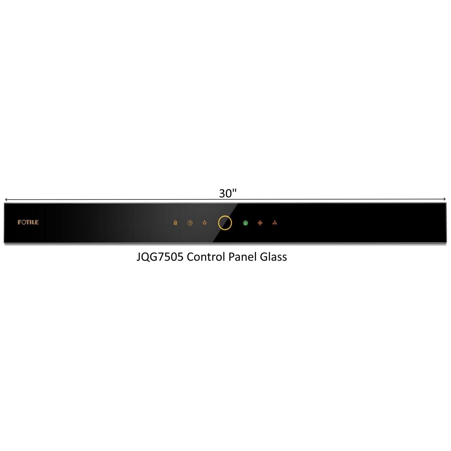 Control Panel Glass for Slant Vent Series - FOTILE
